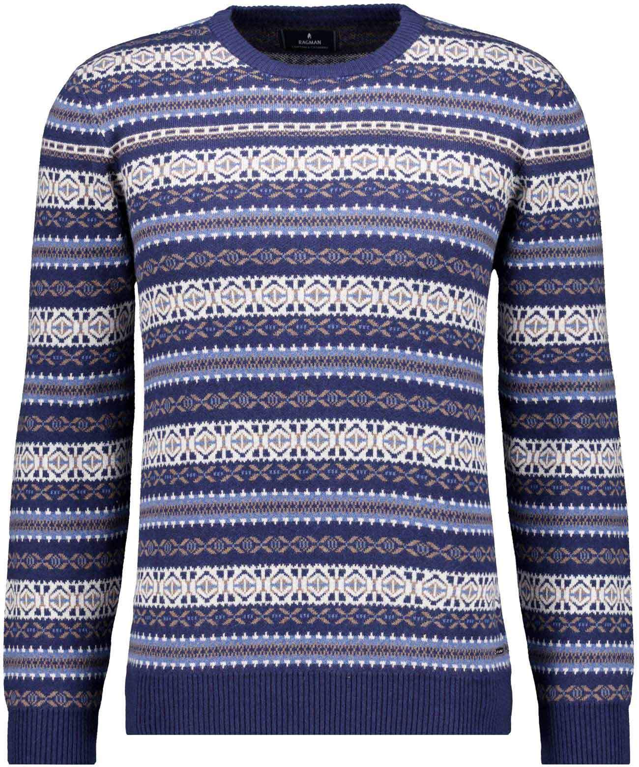 Strickpullover Jacquard (Marine)