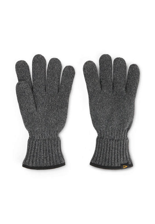 Strickhandschuhe mit Fleecefutter (Gunmetal)