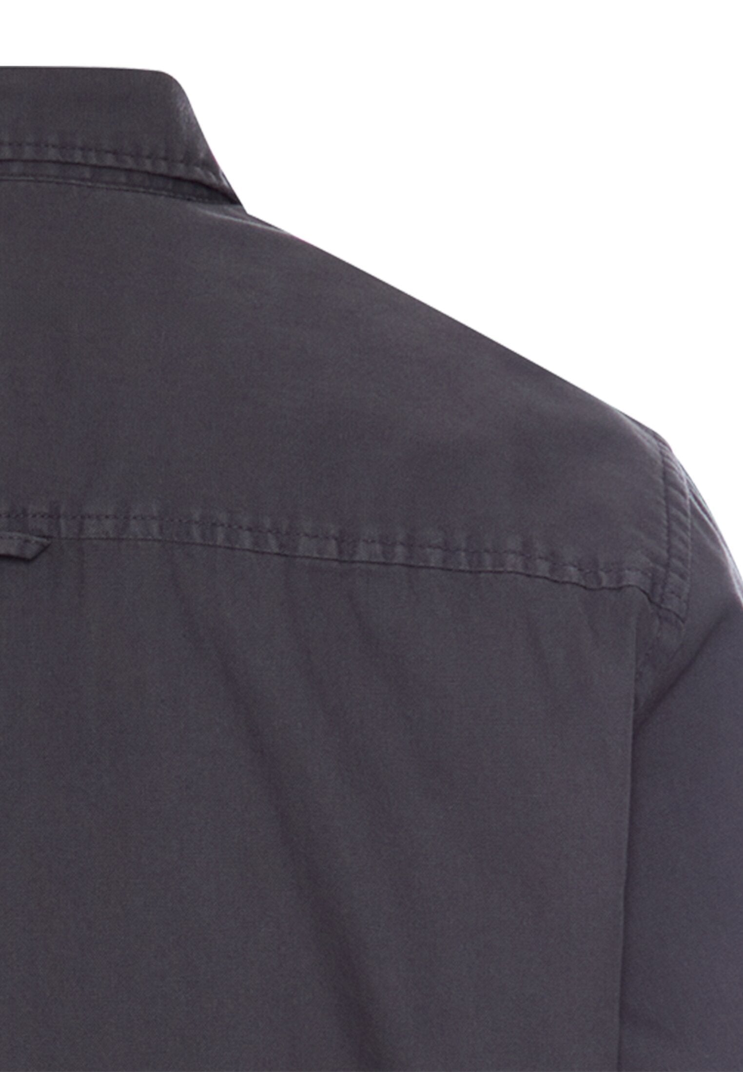 Langarmhemd aus kernigem Canvas (Dark Navy)