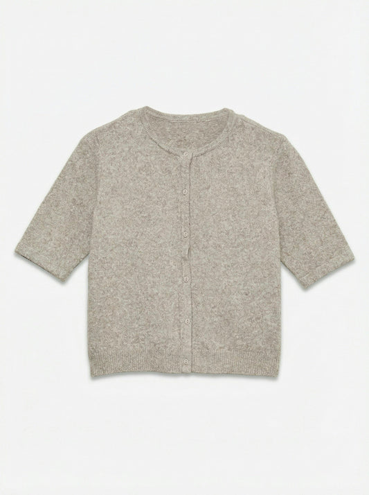 Vmdoffy 2/4 O-neck Button Cardigan Noos (Moon Rock/)