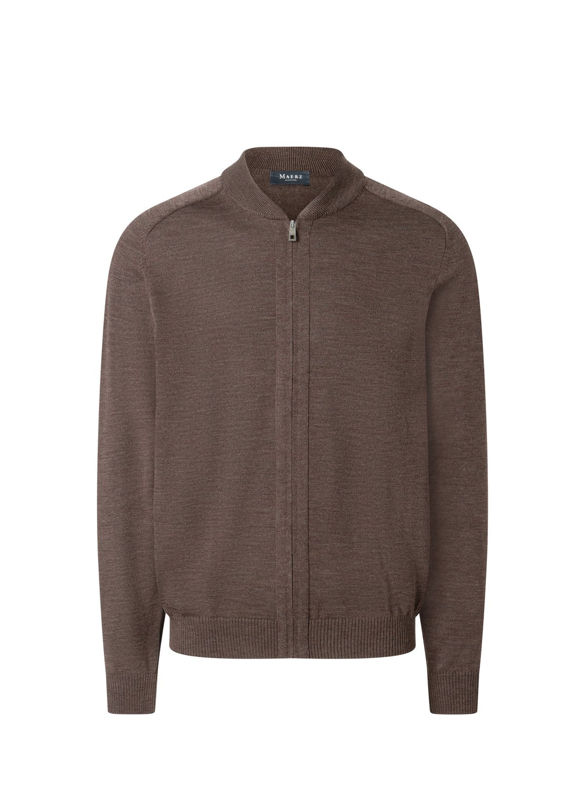 Strickjacke Zip 1/1 Arm (Field Brown)