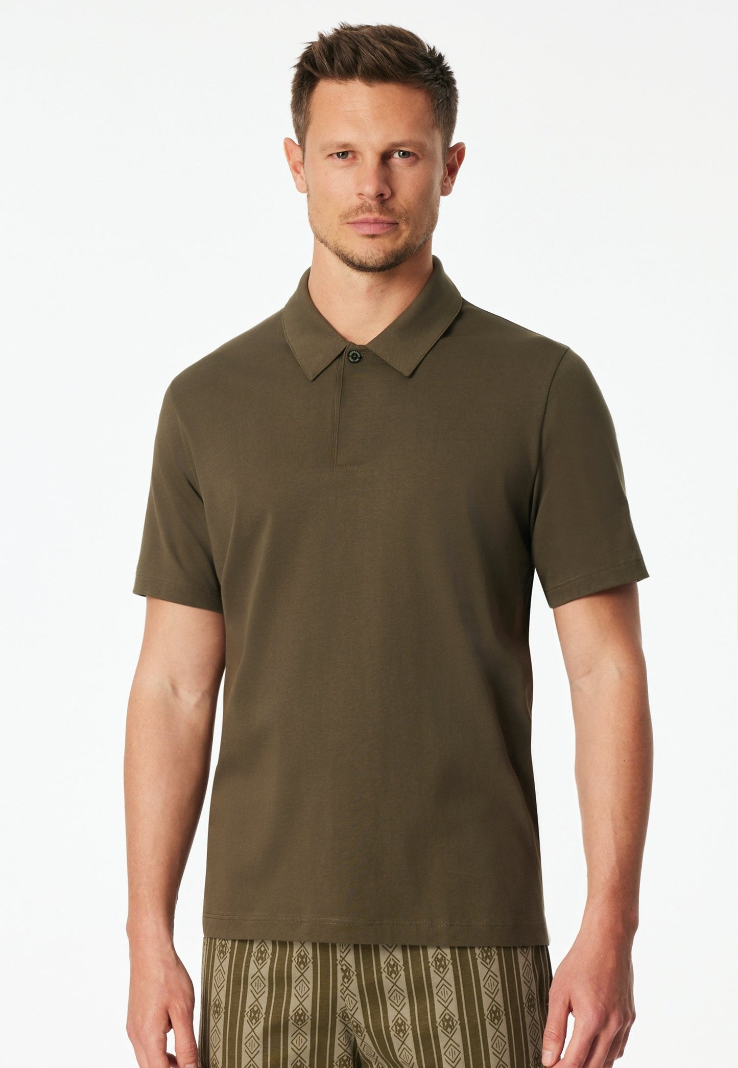 Poloshirt, kurzarm (Oliv)
