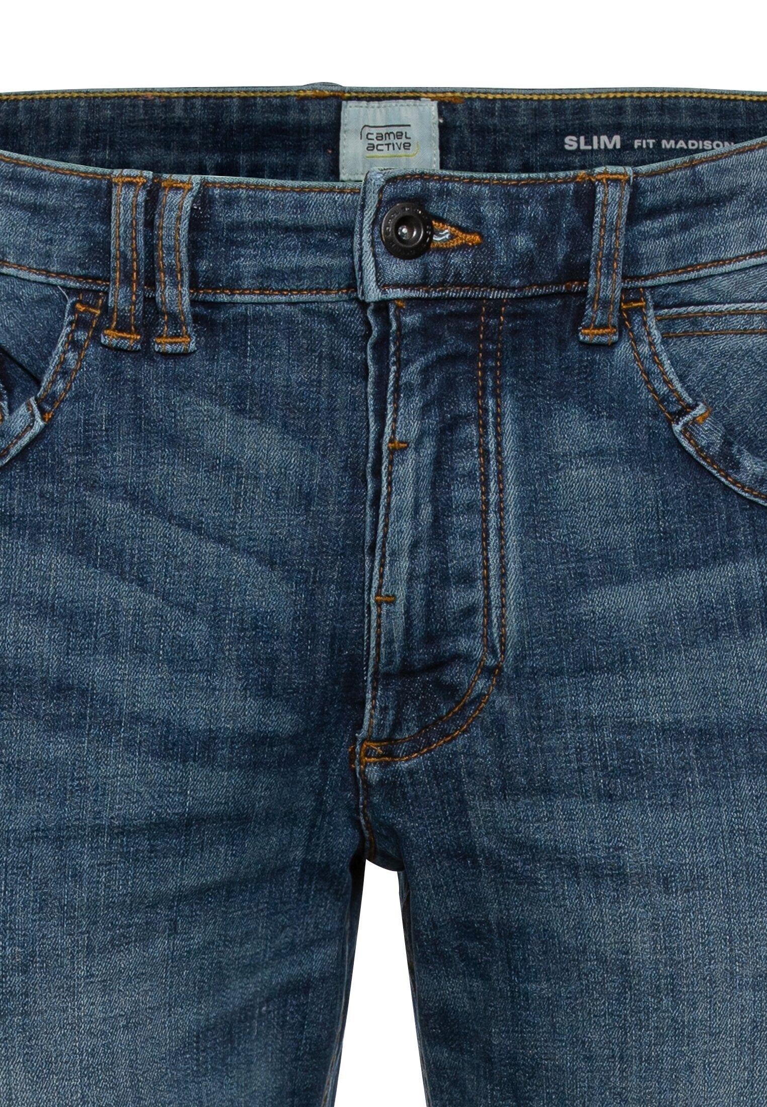 fleXXXactive© Slim Fit Jeans (Dark Indigo)