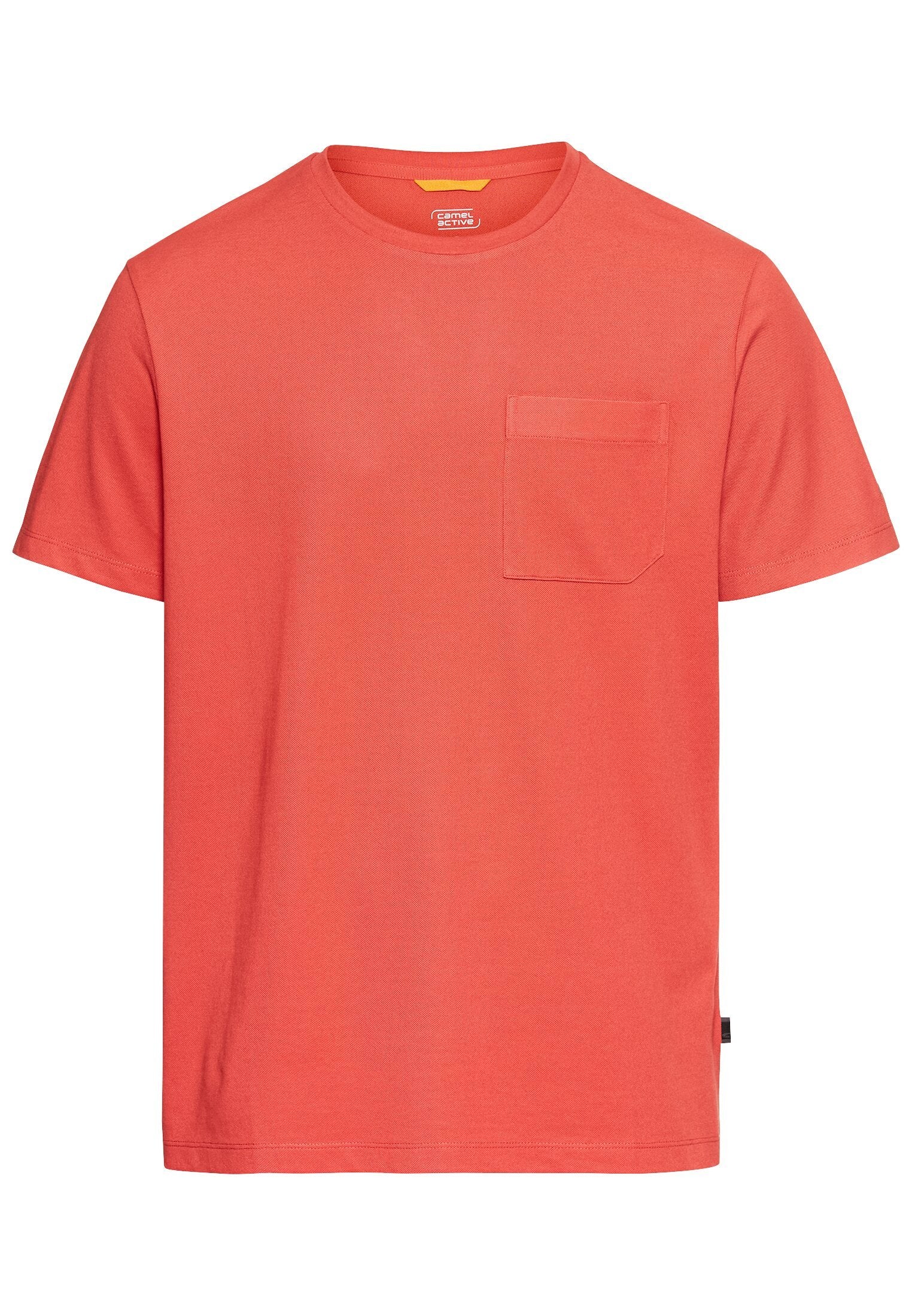 T-Shirt mit Brusttasche (Sunfaded Red)