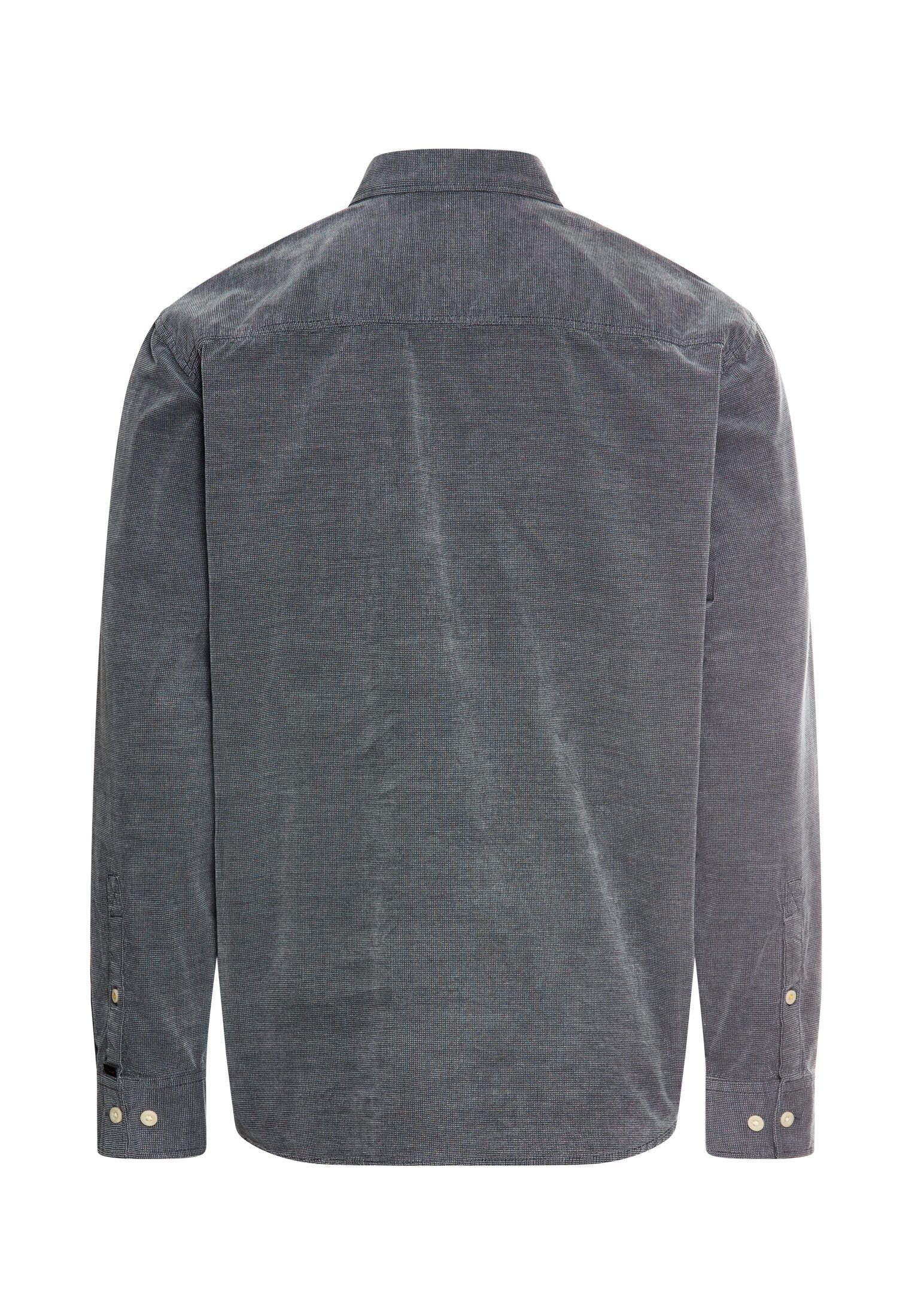 Langarmhemd mit aufgesetzten Taschen (Tinted Blue)