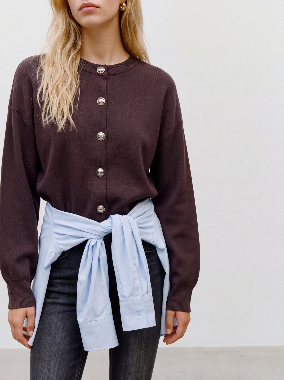 Vmnoella Ls O-neck Cardigan Boo (Chocolate Tor)