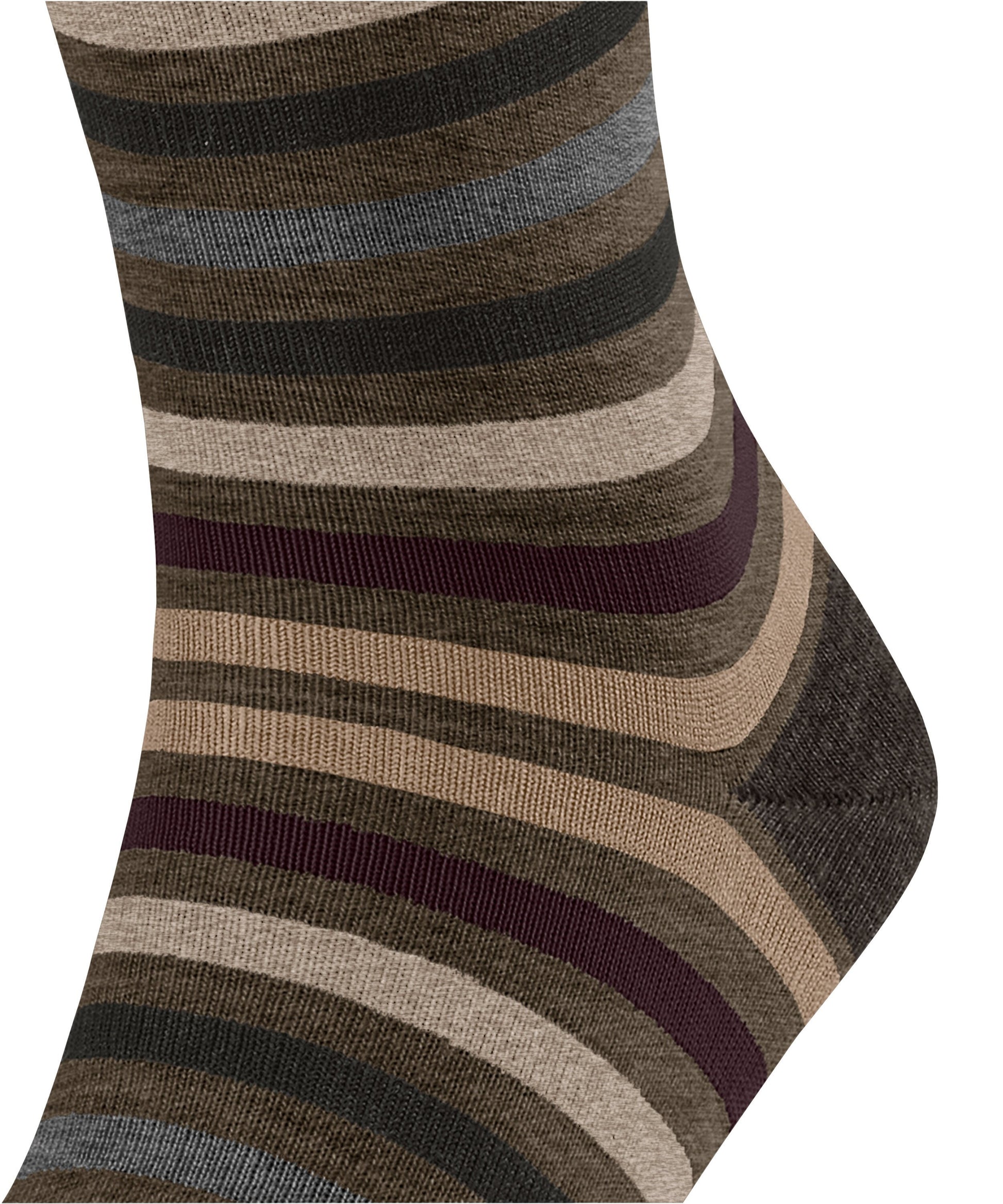 FALKE Tinted Stripe Herren Socken (Beech)