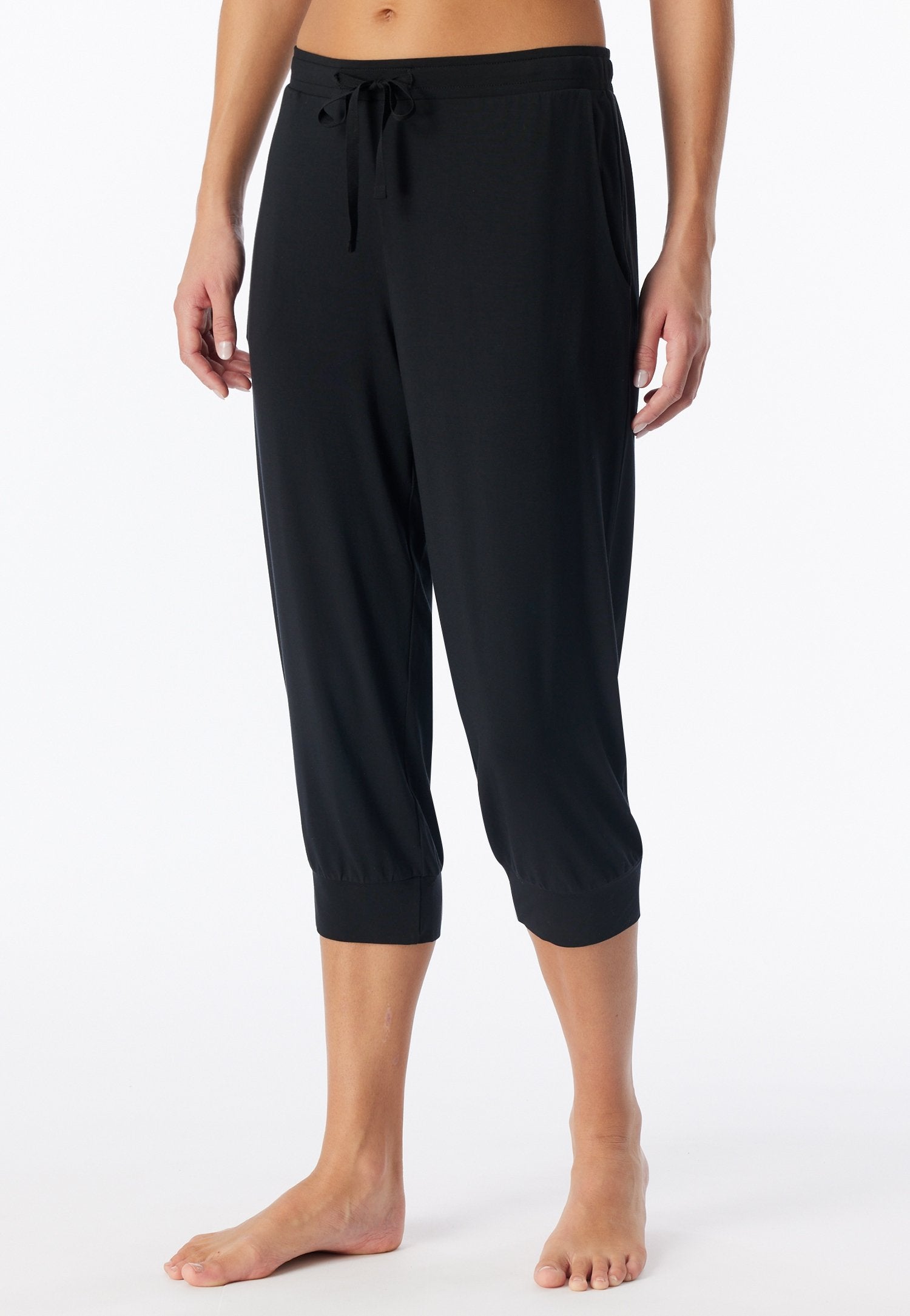 Hose 3/4 Bündchen (Schwarz)