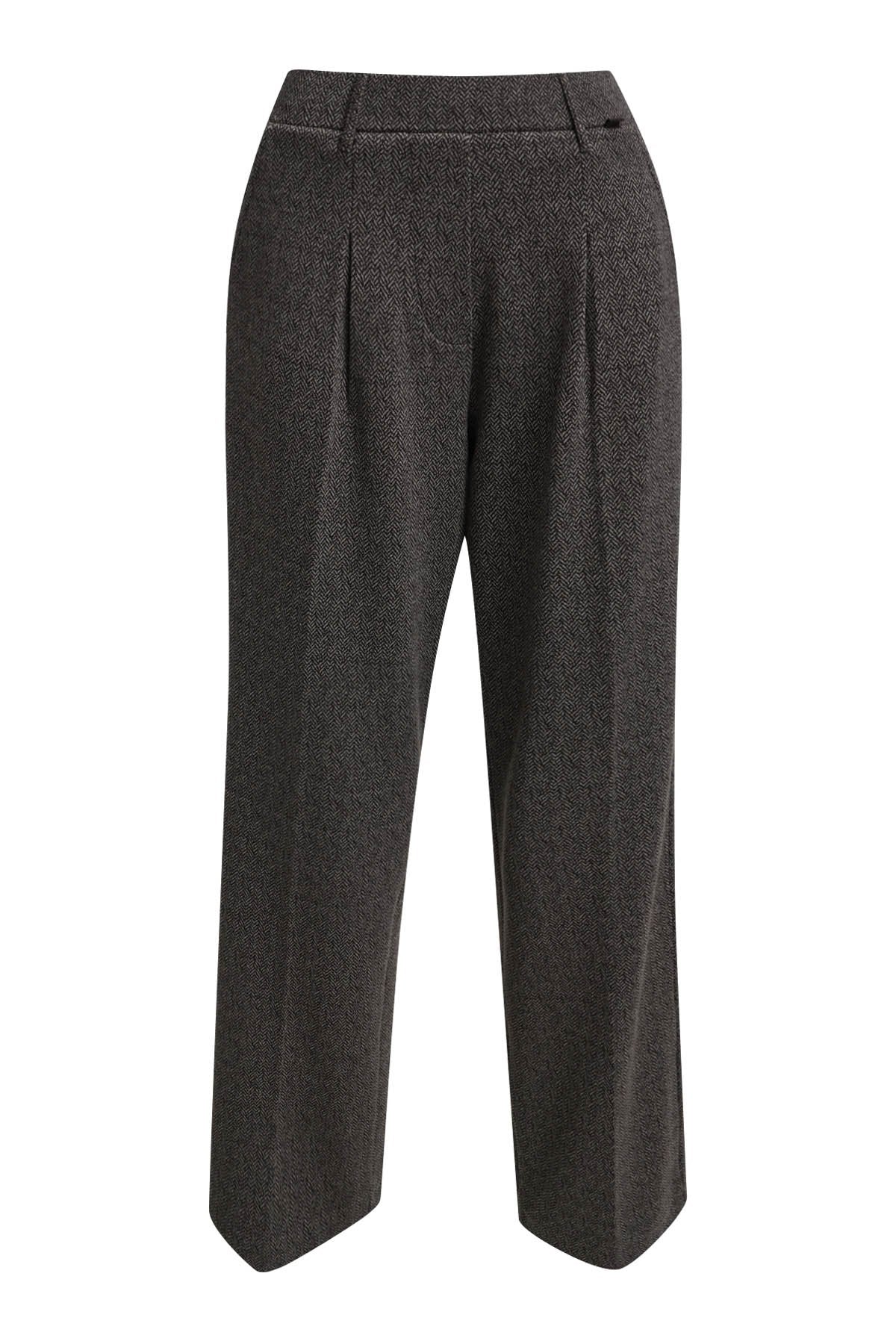 Herringbone Interlock Pants (Dark Choc)