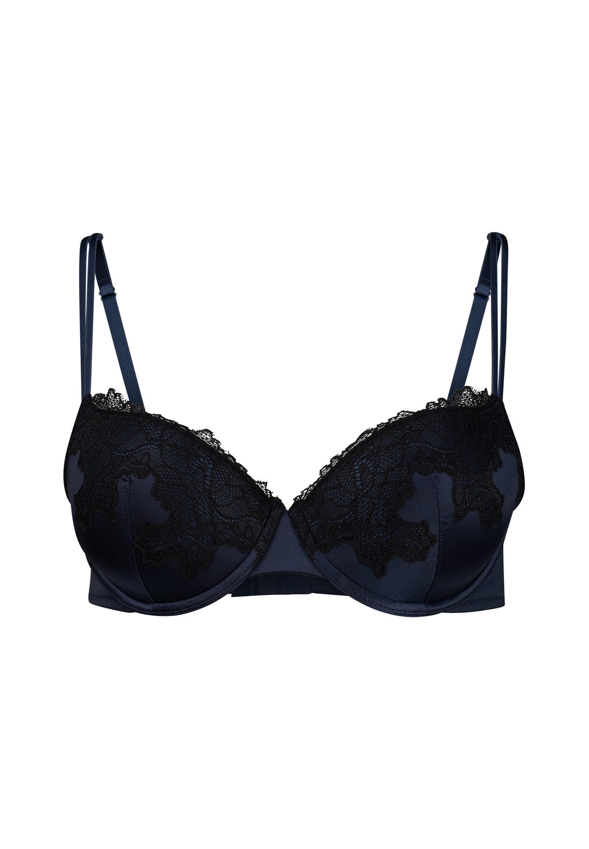 Skiny Damen Push-up BH Satin Dreams (Black Iris)