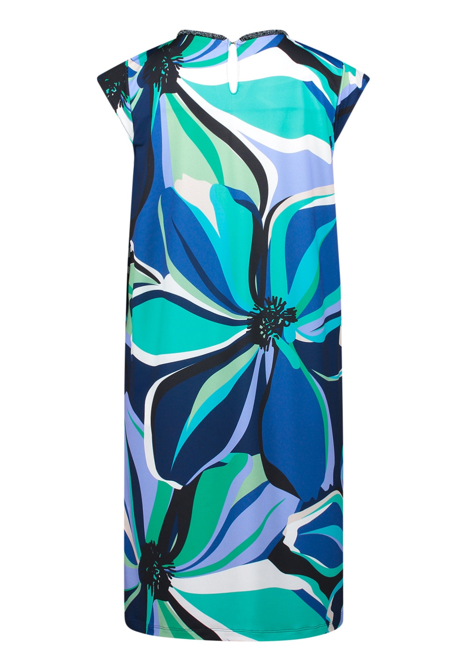 Jerseykleid (Blue/green)