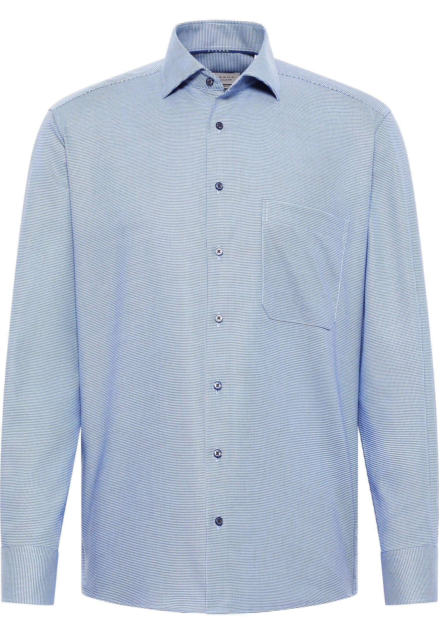Hemd Twill Langarm (Blau)
