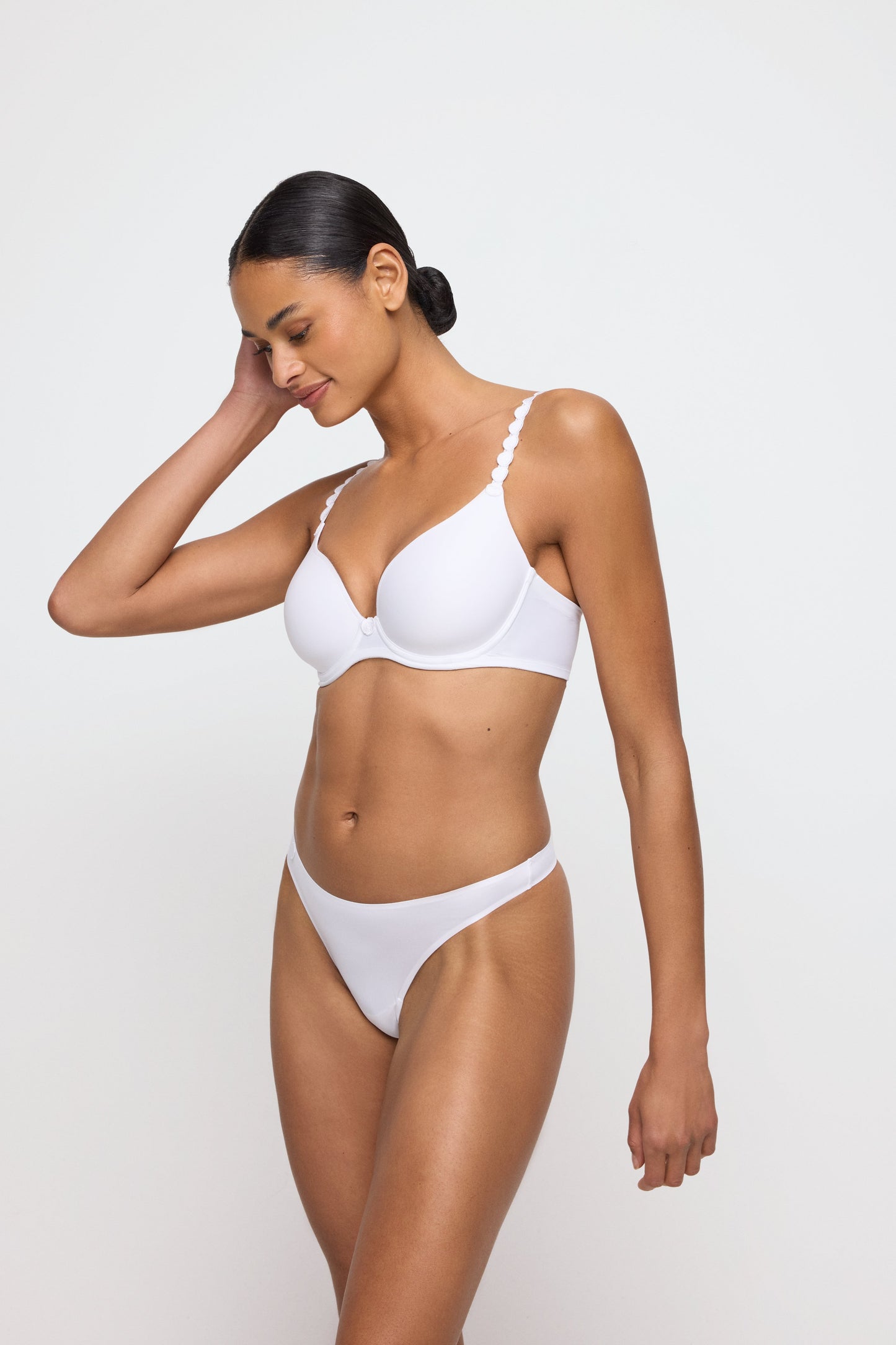 TOM weiss Unterlegter BH Herzform (Wit)