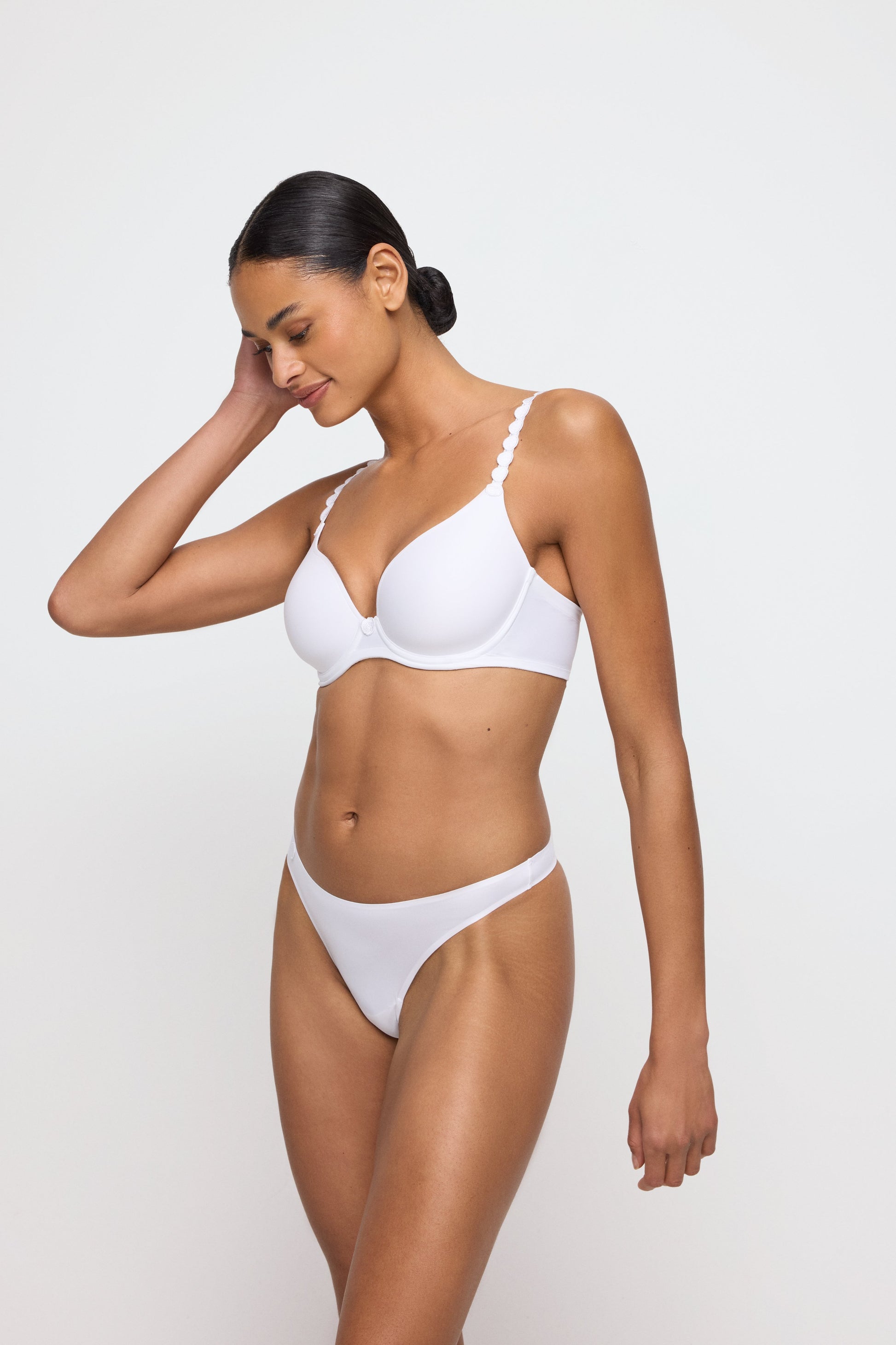 TOM weiss Unterlegter BH Herzform (Wit)