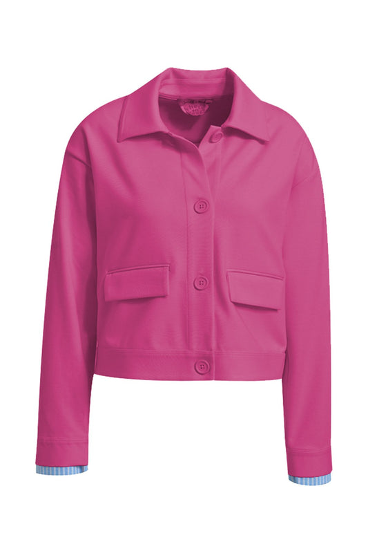Interlock Short Jacket (Fuchsia)
