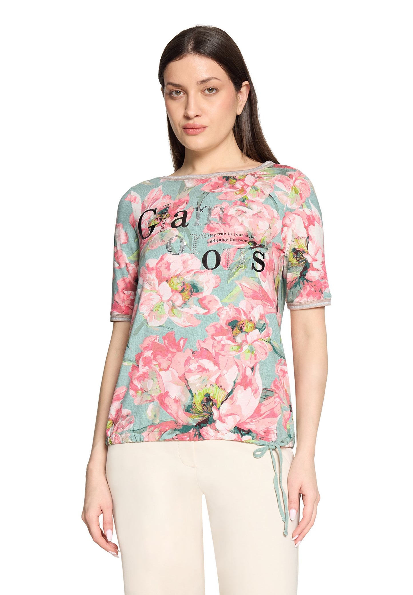 Casual-Shirt (Mint/rosé)