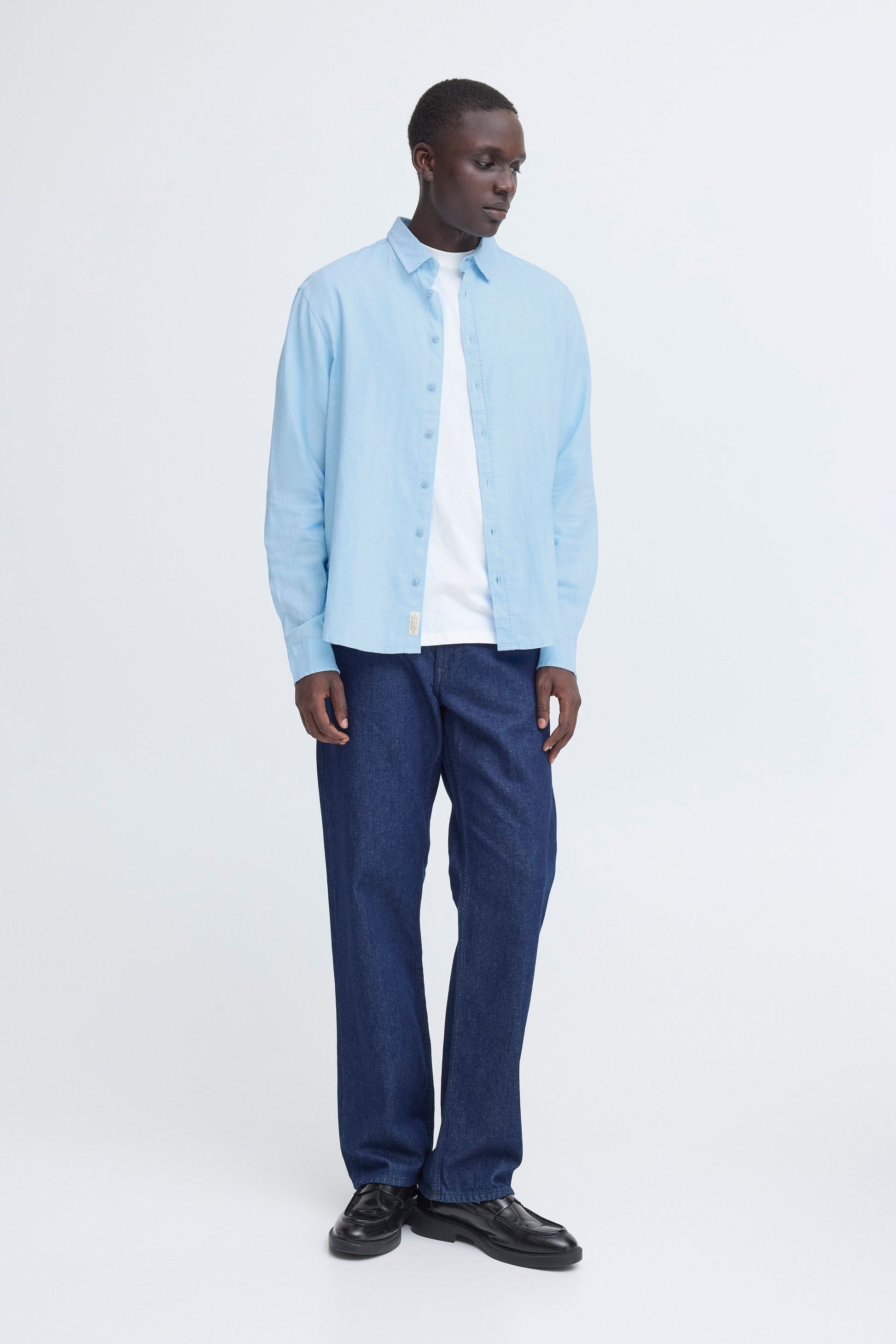 Bhbobby Linen L/s (Airy Blue)