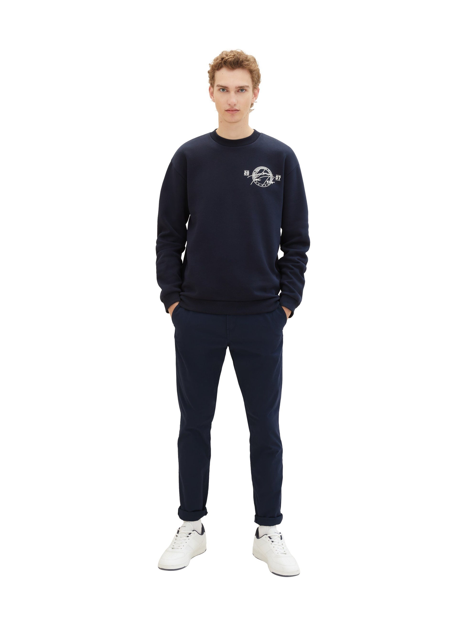 Chino Hose mit Gürtel (Sky Captain Bl)