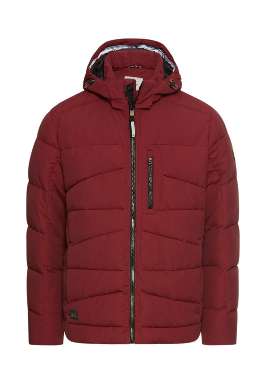 Winterjacke mit abnehmbarer Kapuze (Amber Red)