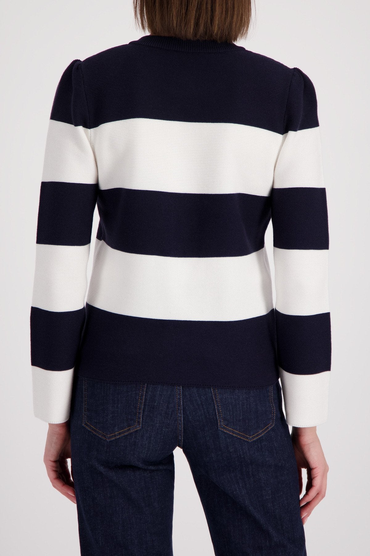 Strickjacke (Marine Ringel)