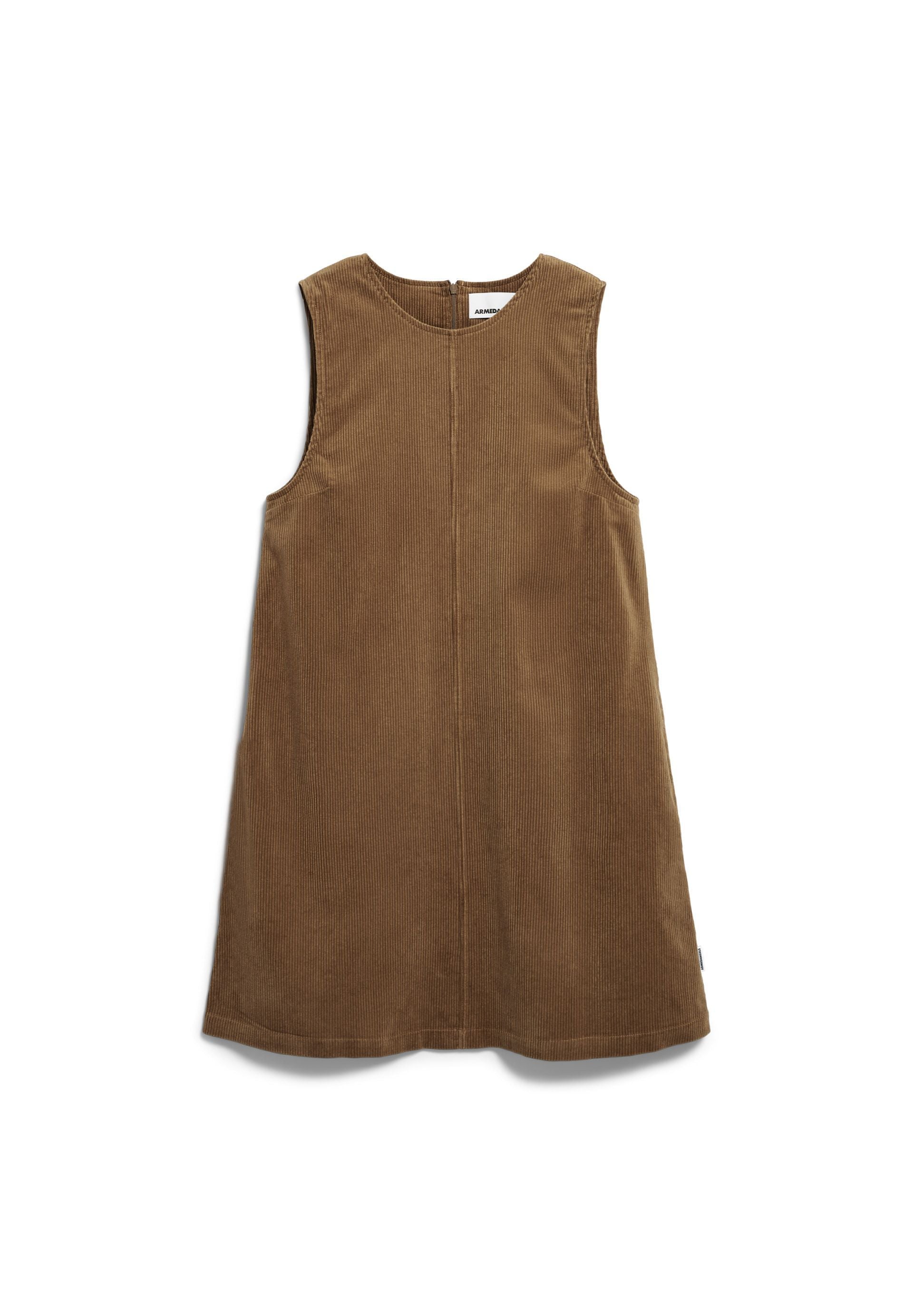 Corduroy R-neck Mini Dress (Amberwood)