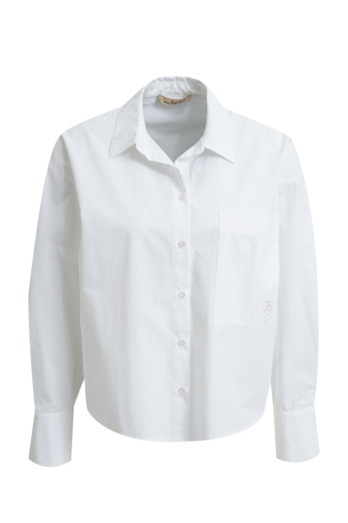 Short Blouse Back Pleat (White)
