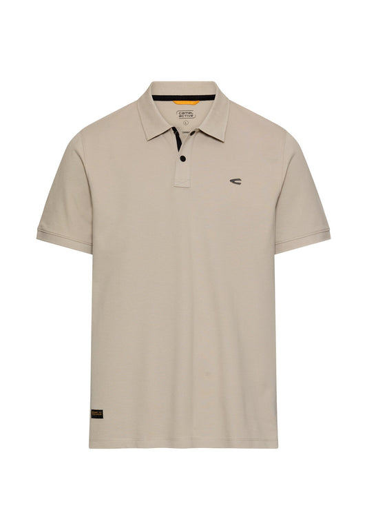 Poloshirt mit Kontrastdetails (Light Beige)