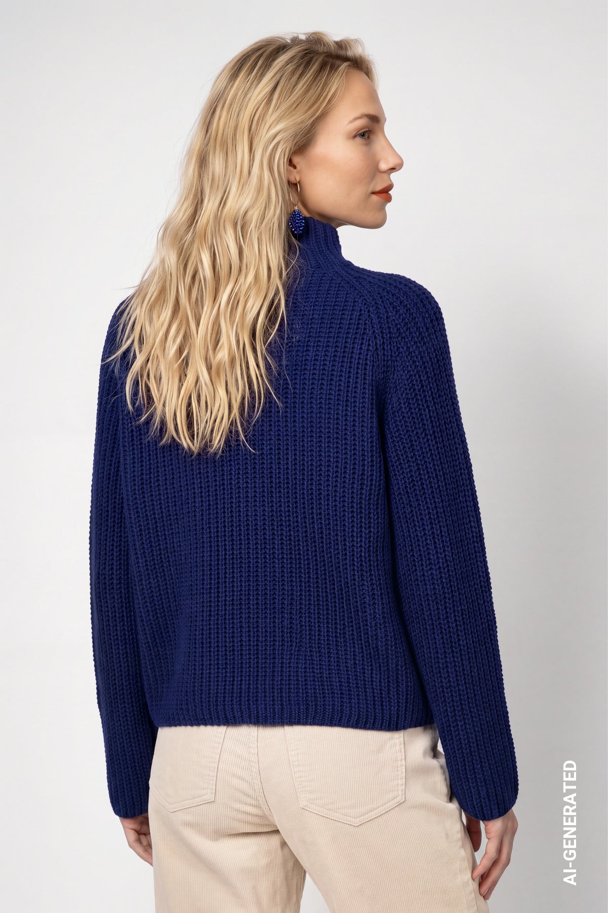 Strickpullover aus Chenillegarn (Classic Navy)