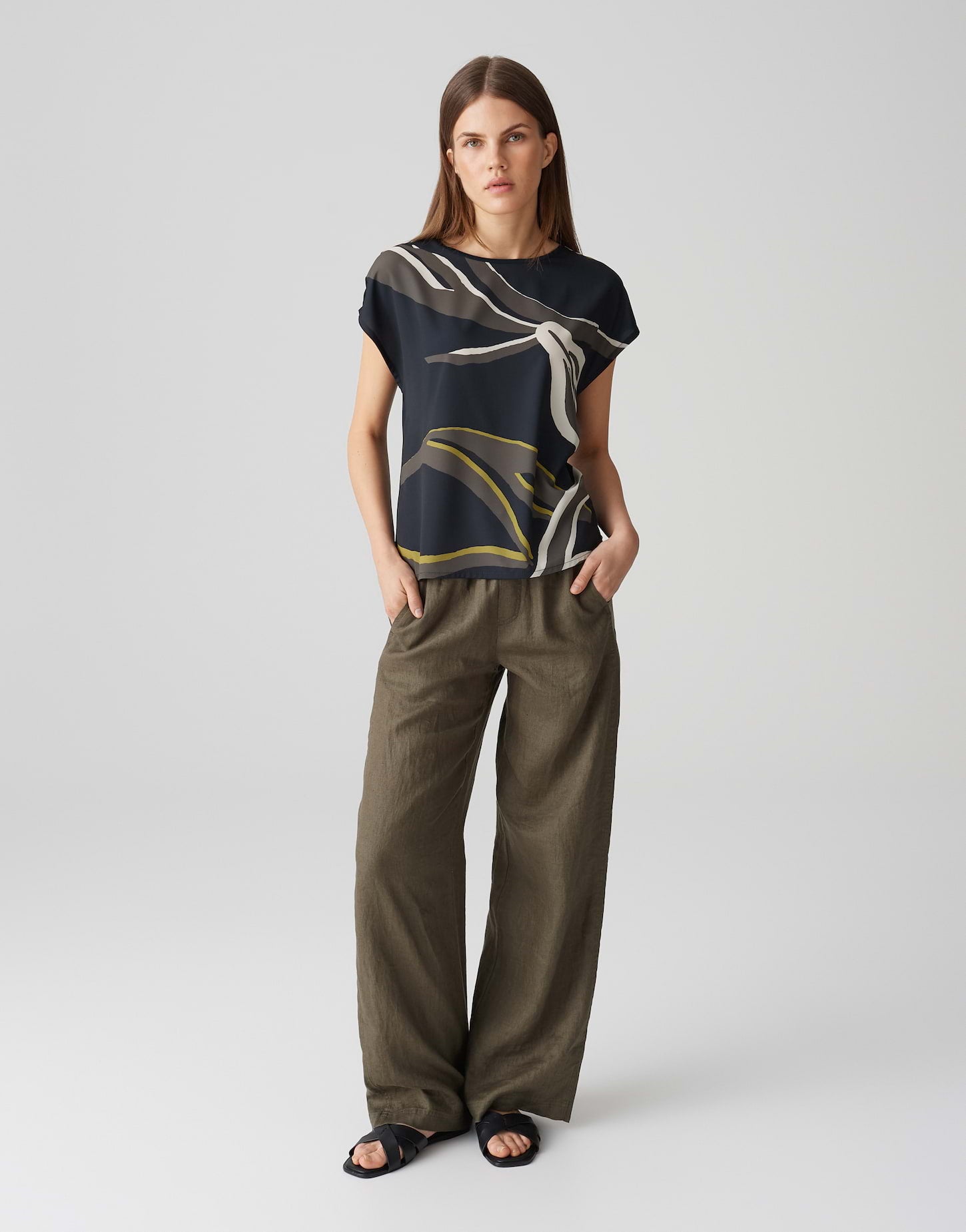 Sopika print (Coal Blue)