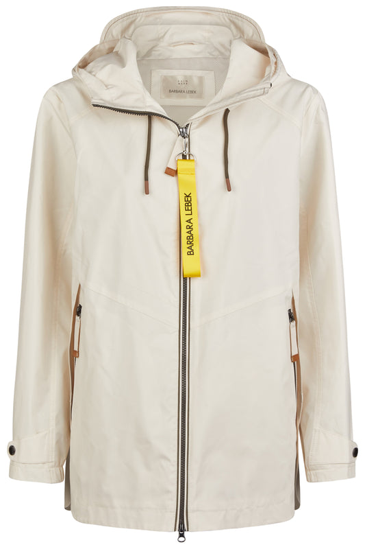Funktionsjacke mit Kapuze (Ecru)