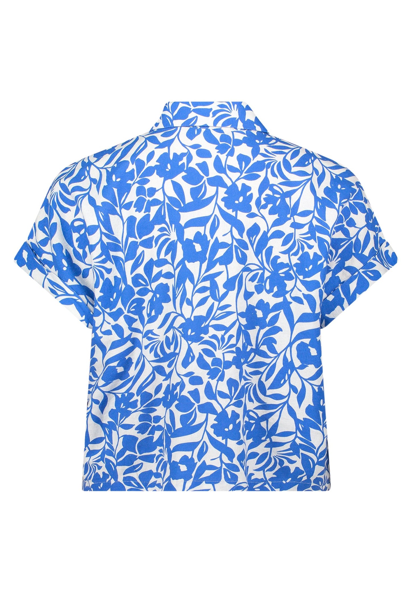 Leinenbluse (Cream/blue)