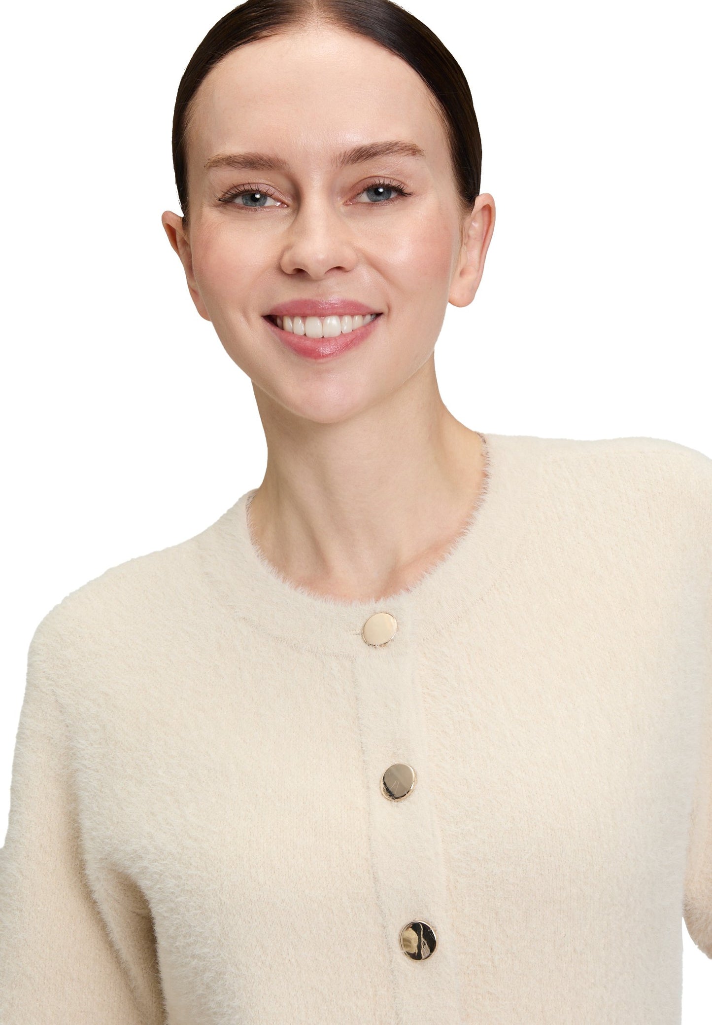 Casual-Strickjacke (Pastel Sand)