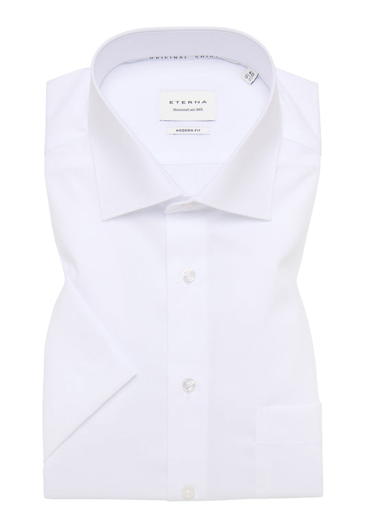 Original Shirt Popeline Kurzarm (Weiss)