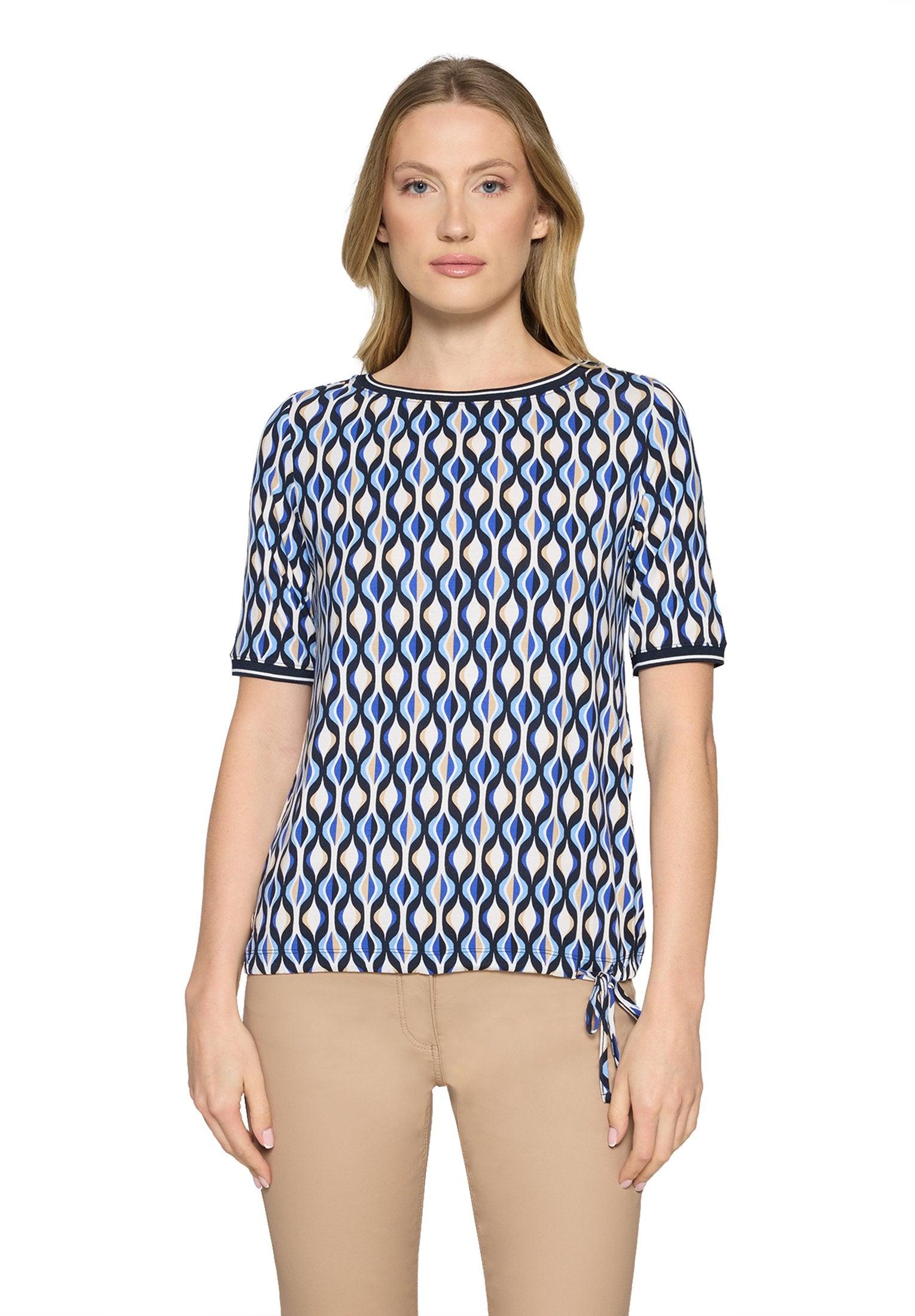 Casual-Shirt (Blue/cream)