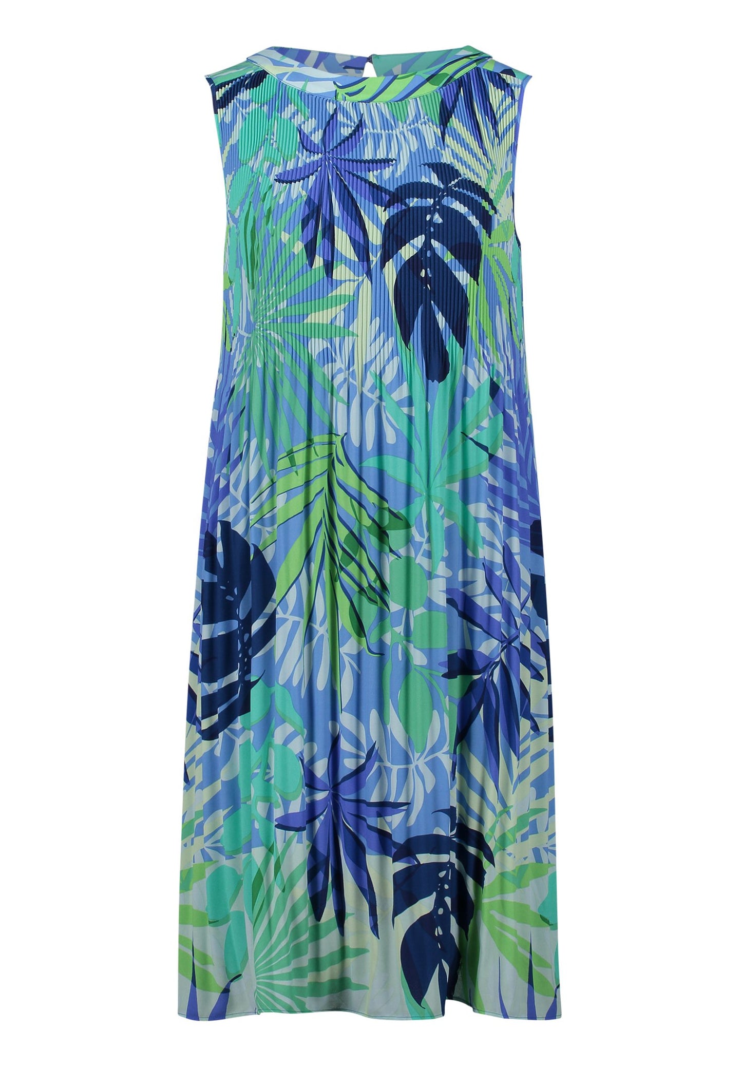 Plisseekleid (Blue/green)