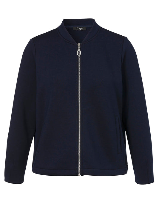 Jacke Rundhals 1/1 Arm Zipper (Navy)