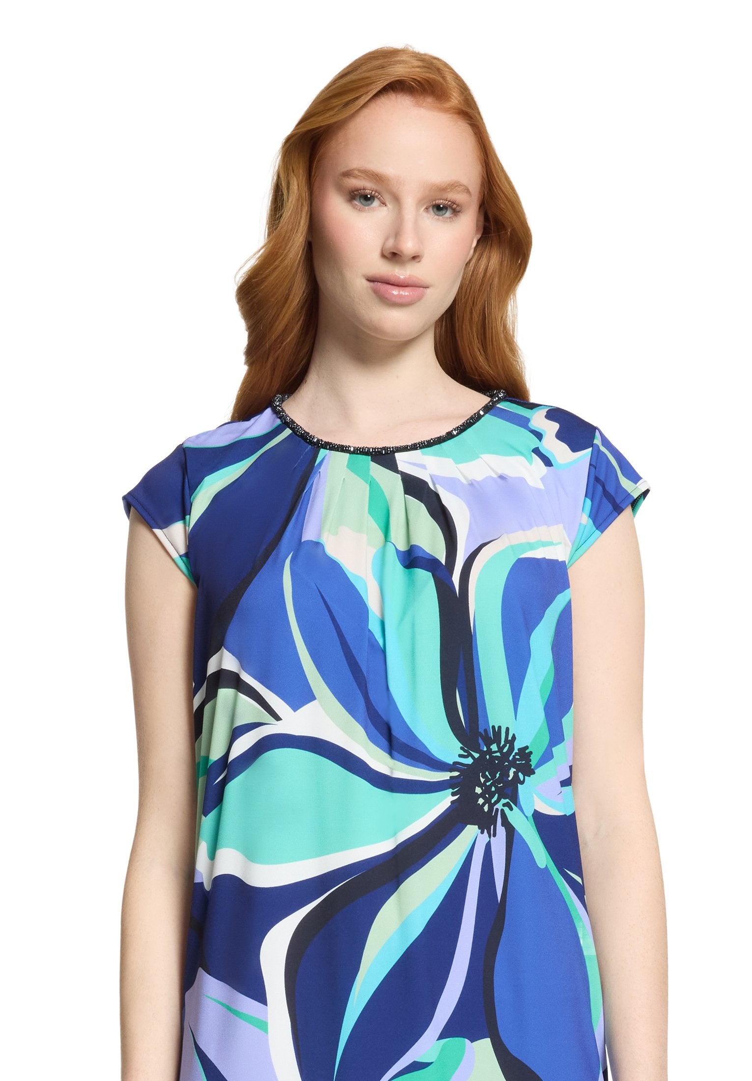 Jerseykleid (Blue/green)