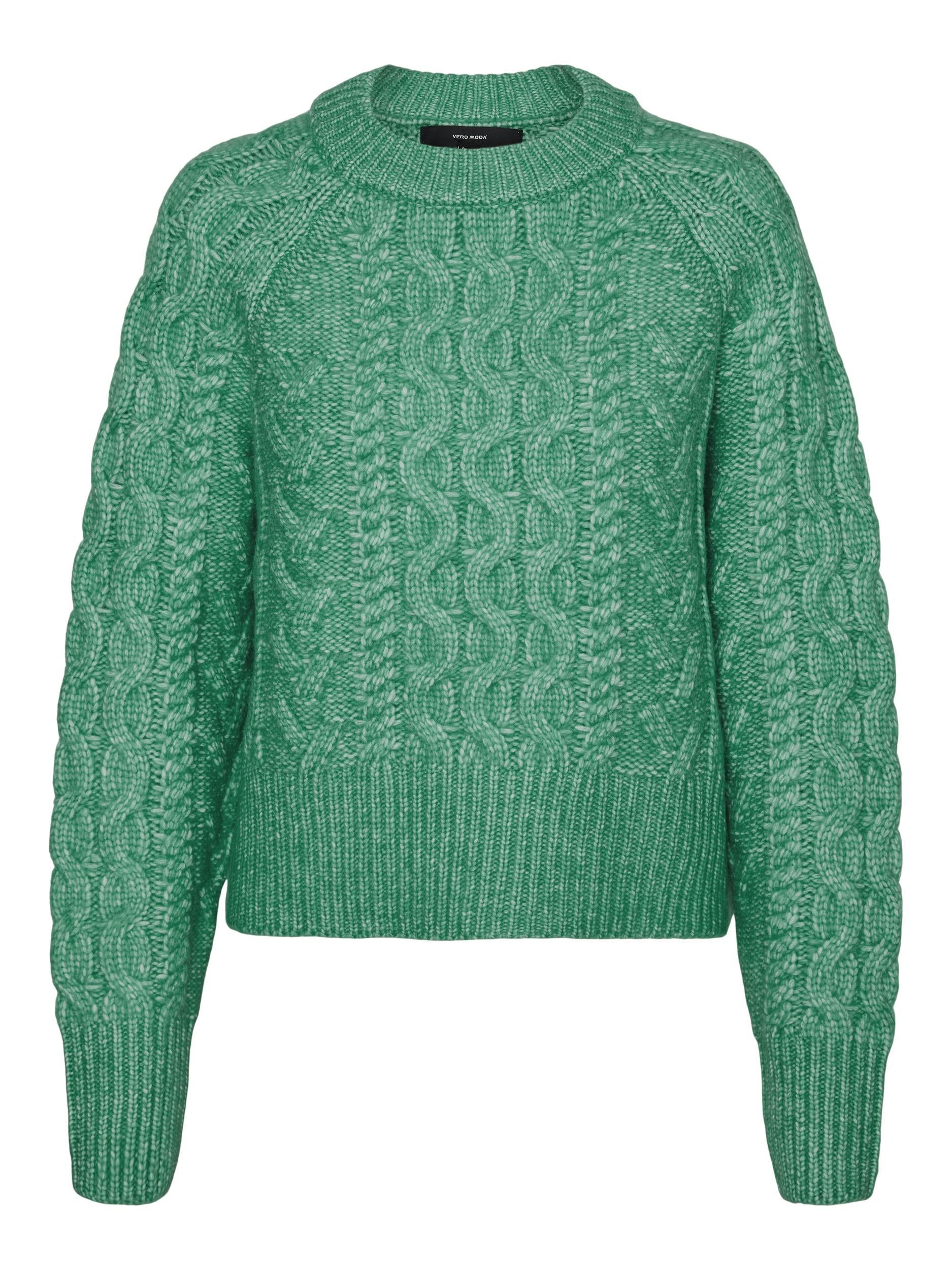 Vmbirgitte Ls O-neck Pullover (Mint/w. Me)