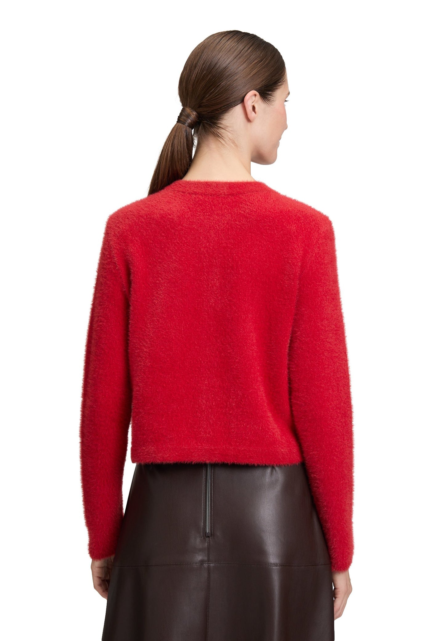 Casual-Strickjacke (Red Scarlet)