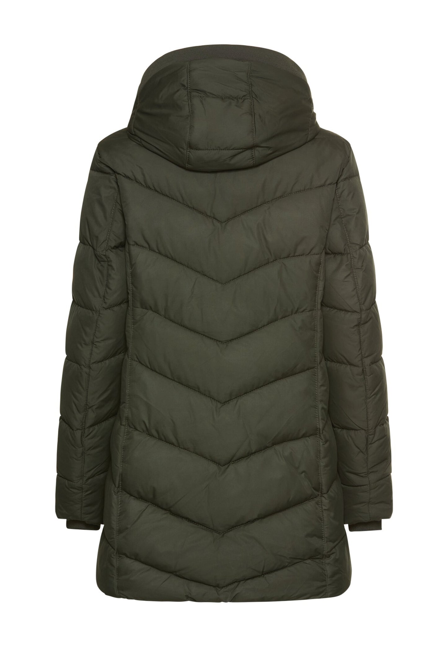 Wattierte Jacke mit abnehmbarer Kapuze (Forest)