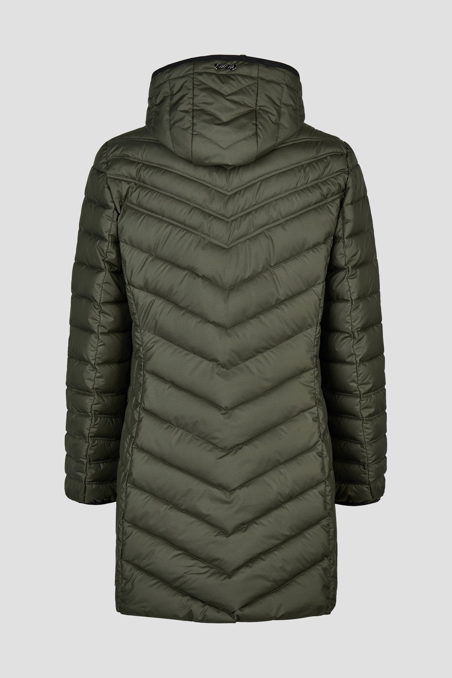 Jacke Down Free mit Kapuze (Khaki)