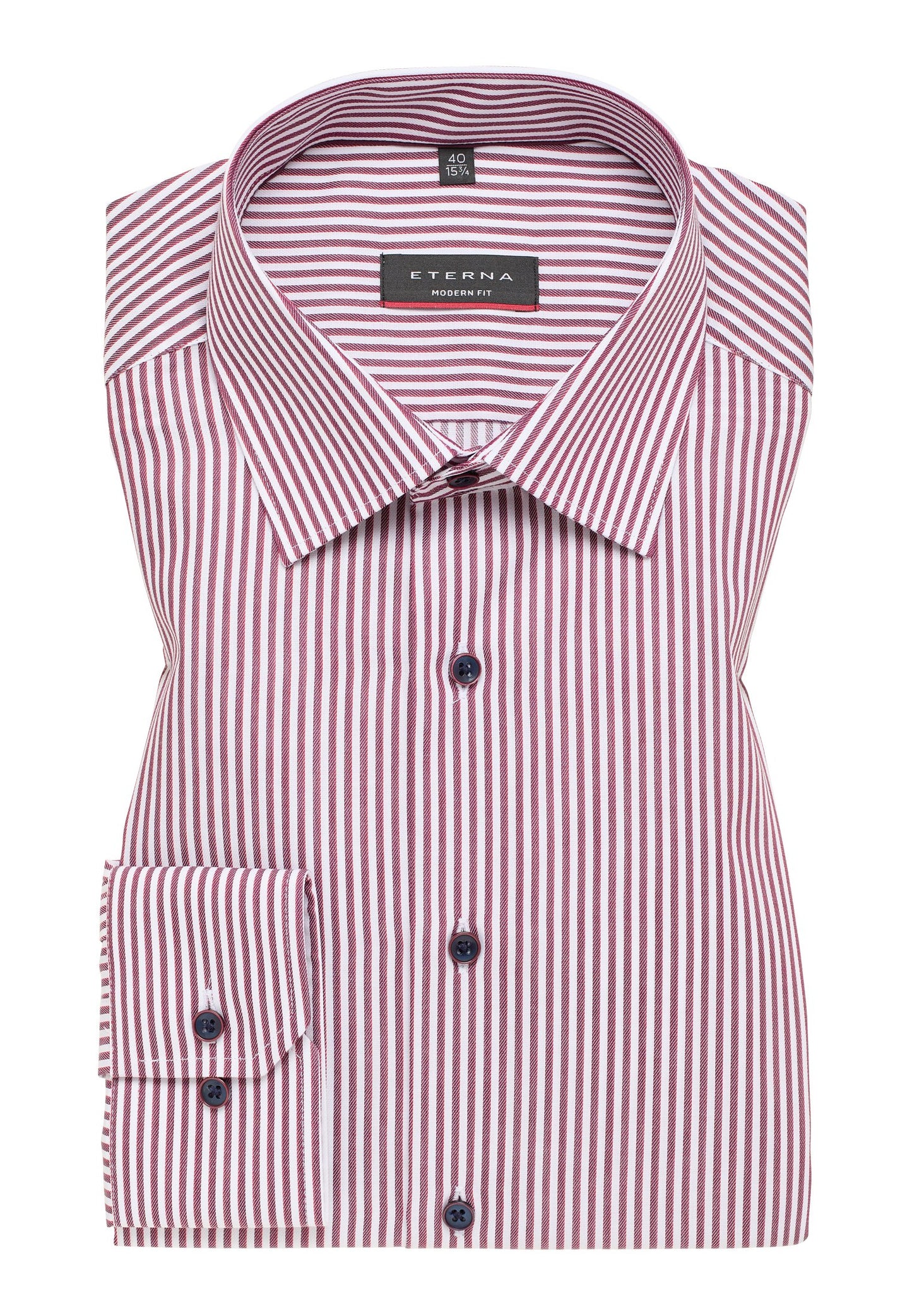 Hemd Twill Langarm (Dunkelrot)