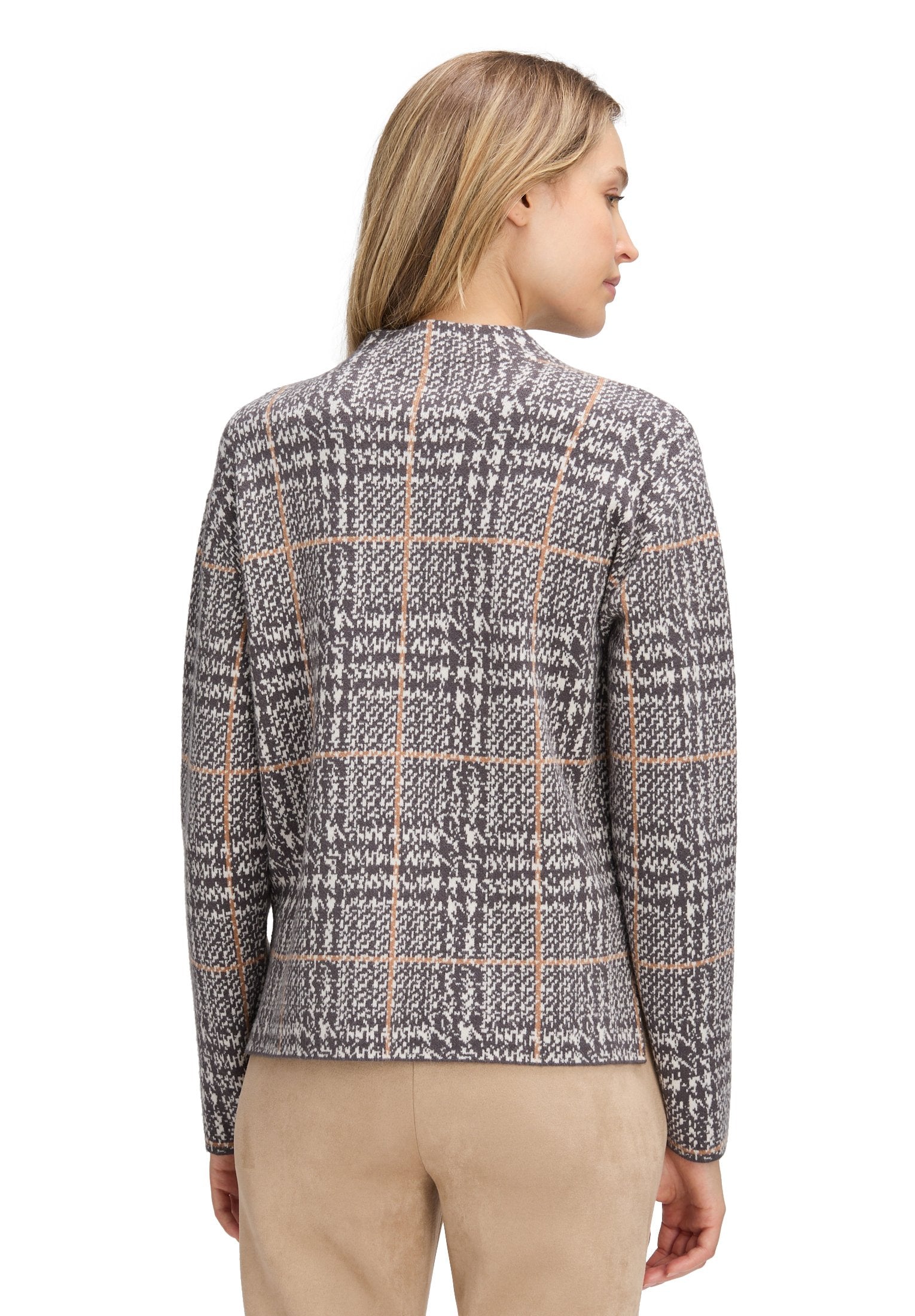 Strickpullover (Patch Grey/beig)