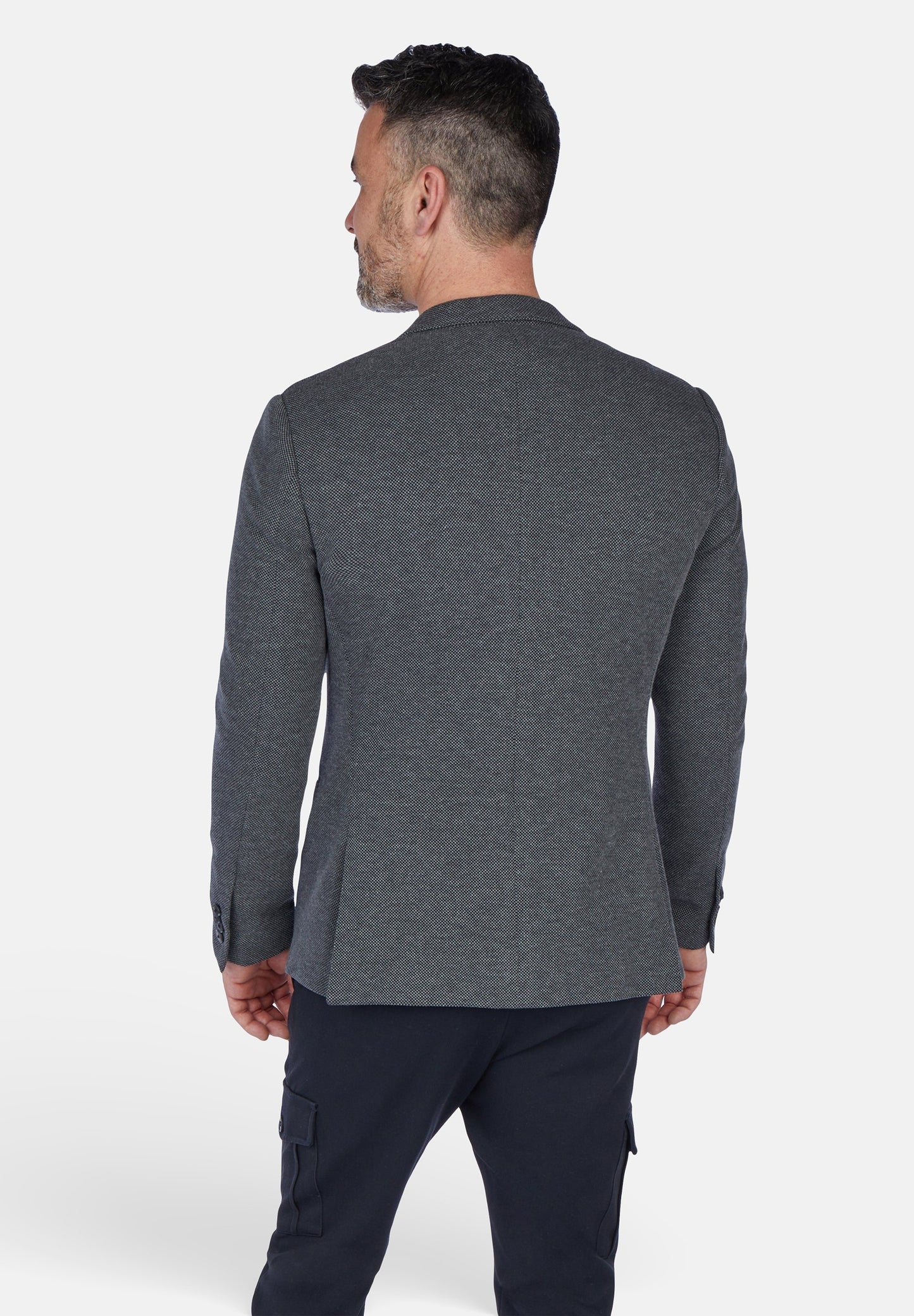 2 Tone Winter Blazer (Dark Anthra)