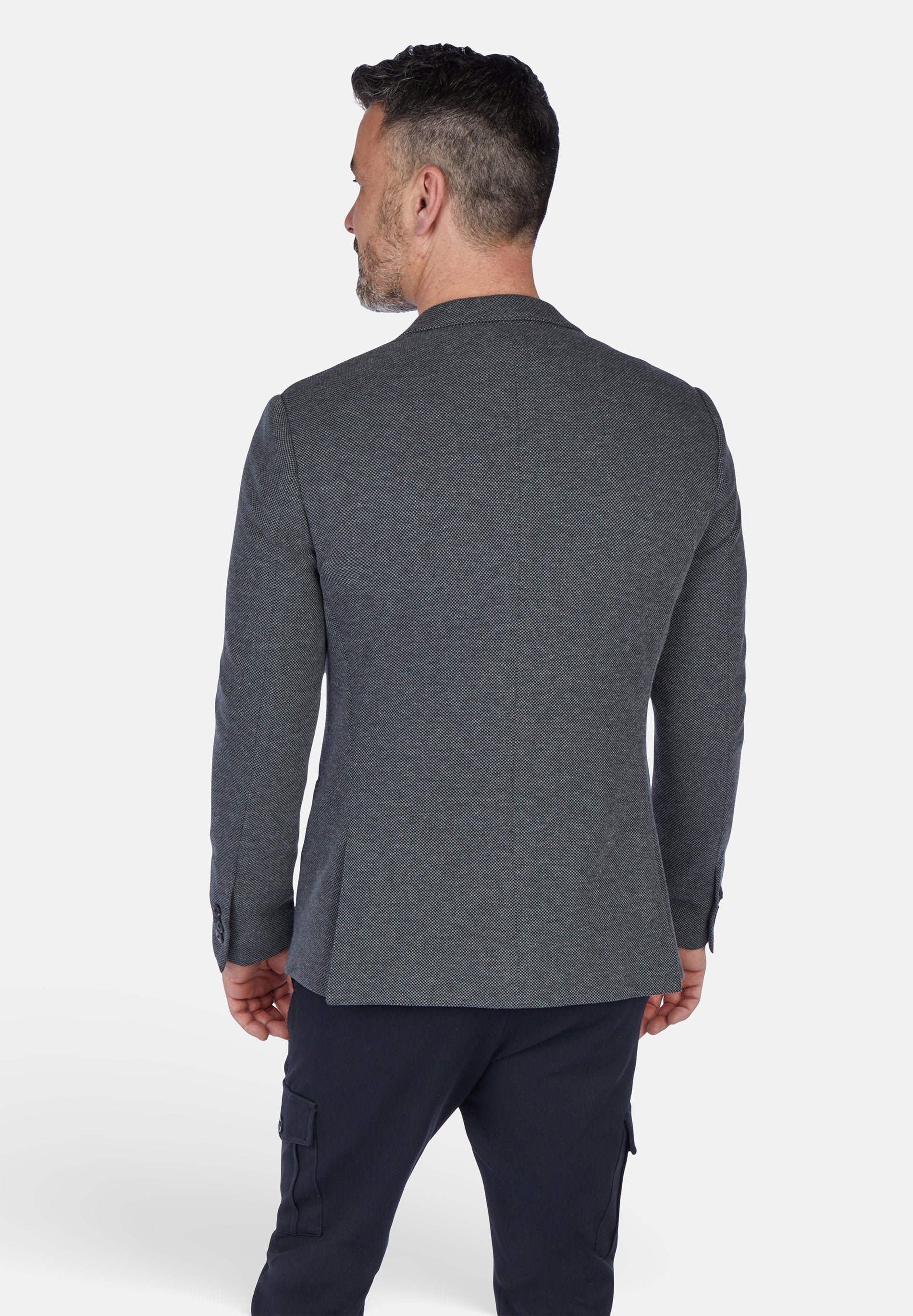 2 Tone Winter Blazer (Dark Anthra)