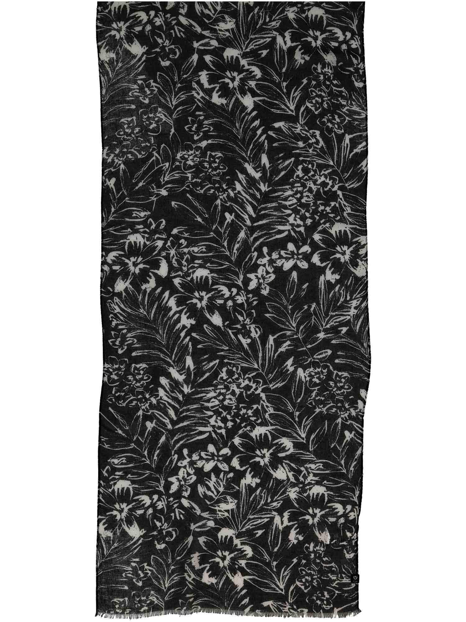 Schal Polyester Schal (Black White)