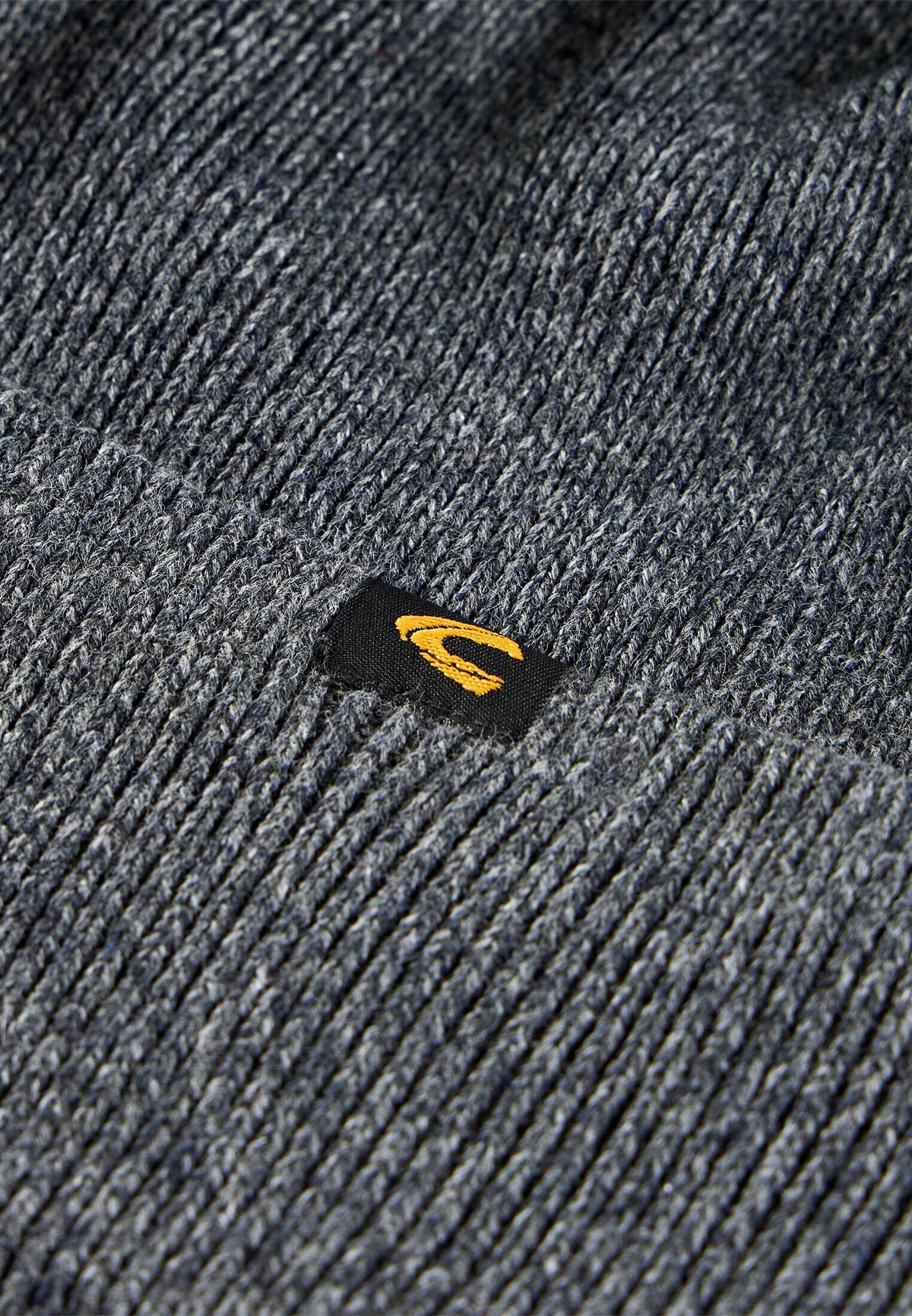 Strickmütze mit Umschlag (Gunmetal)