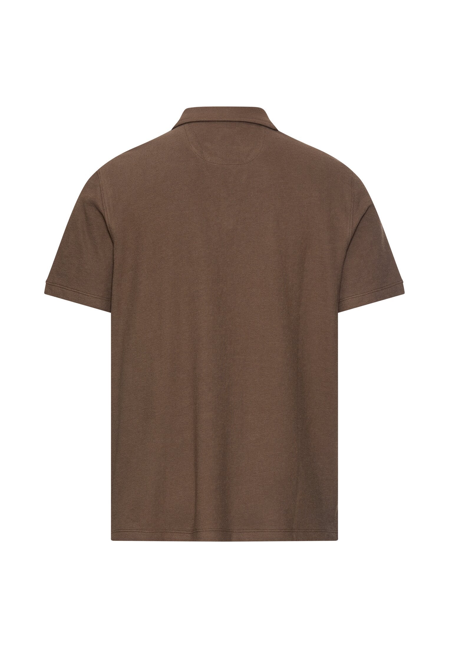 Poloshirt aus reiner Baumwolle (Mud Brown)