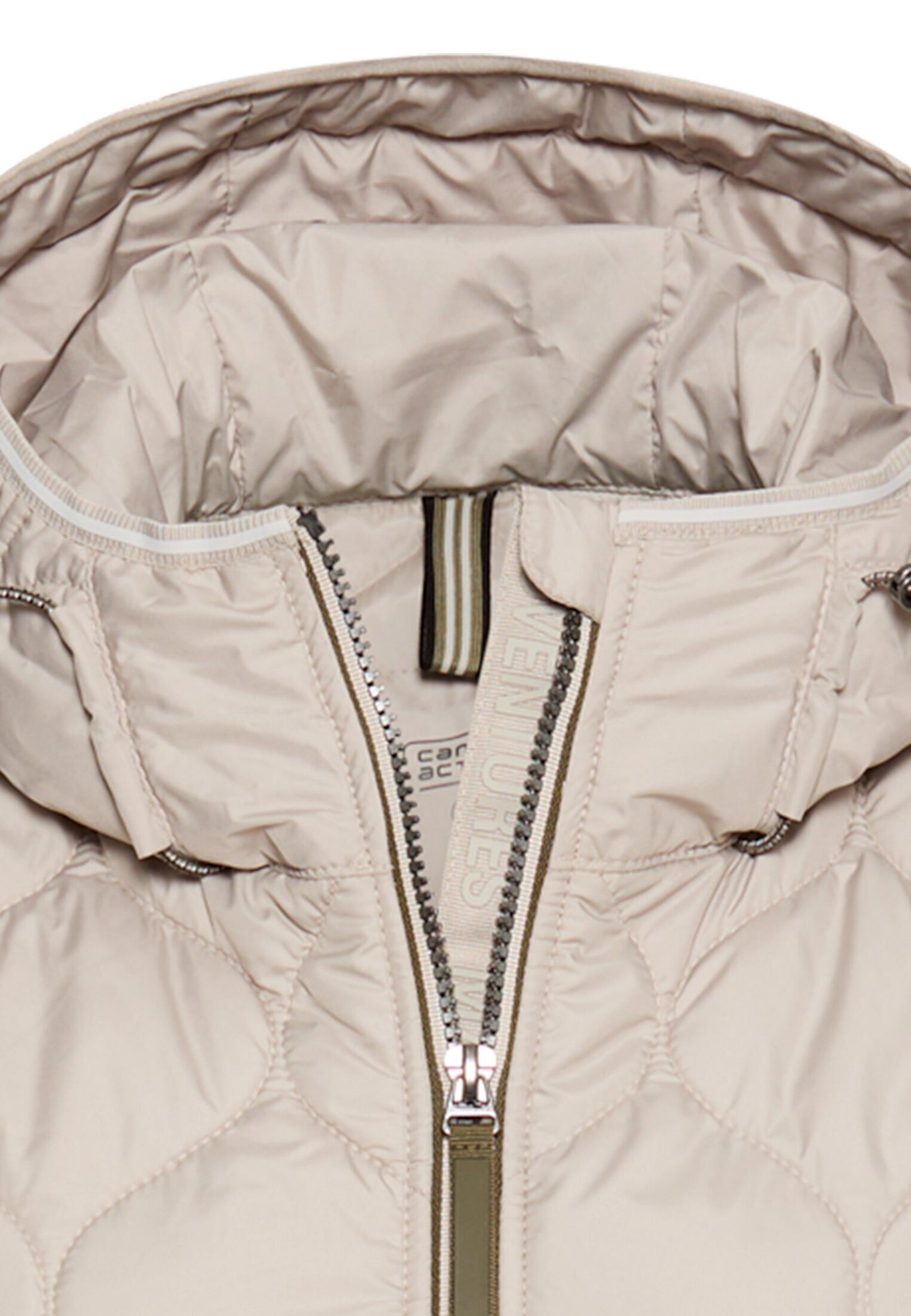 Wasserabweisende Oversized-Jacke mit 2-Wege Reißverschluss (Stone)