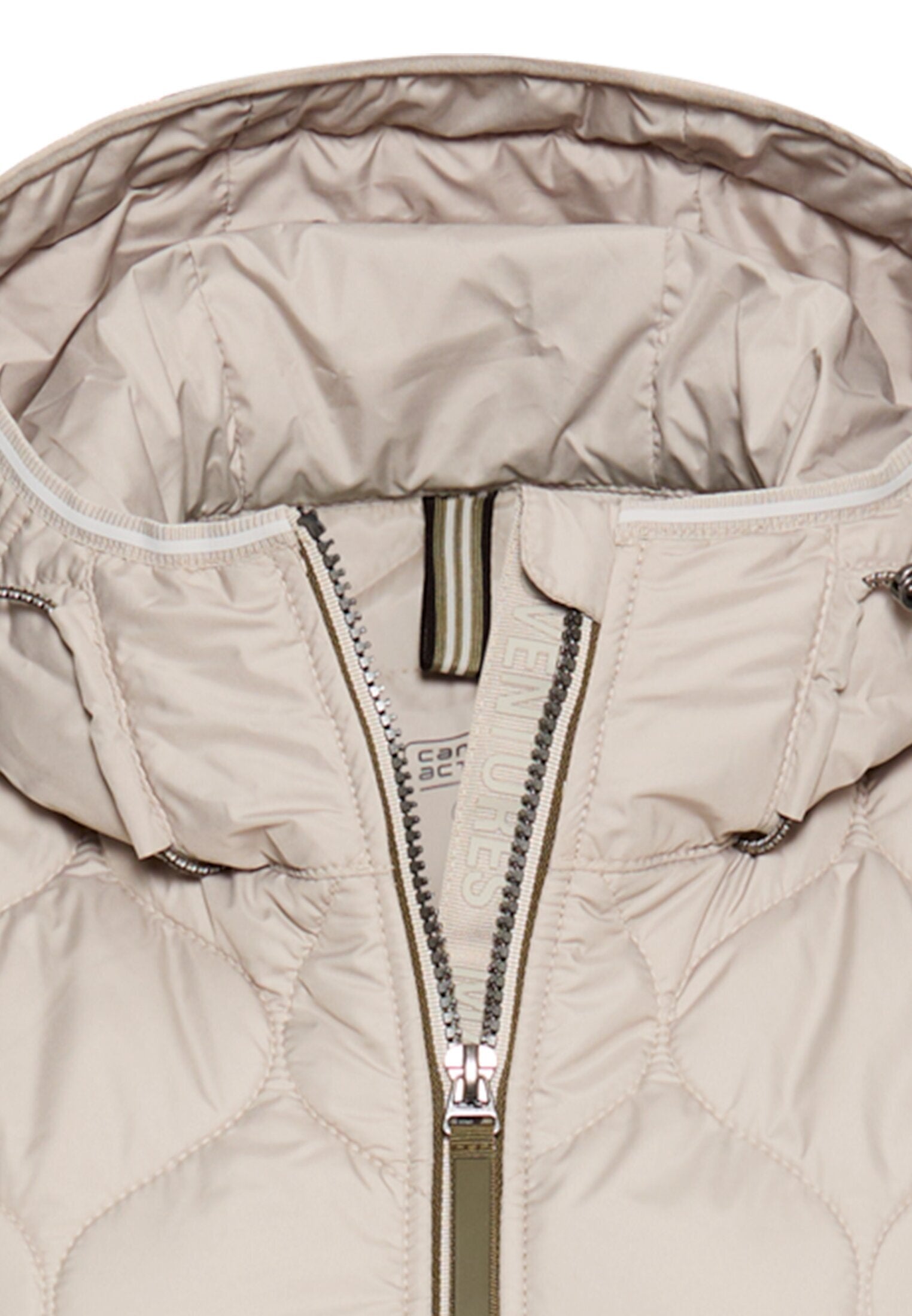 Wasserabweisende Oversized-Jacke mit 2-Wege Reißverschluss (Stone)